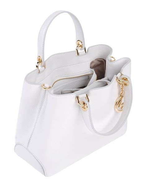 michael kors sac blanc|michael kors opened satchel purse.